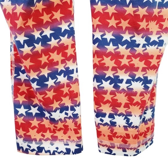 Reebok Sport Capri Cotton Stretch All-over-print Stars Leggings, Sz S, NWT - Picture 6 of 8
